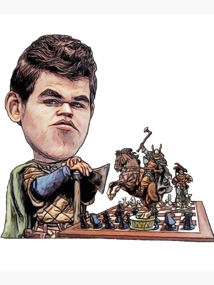 "Magnus Carlsen " Poster for Sale by NCSWOODART | Redbubble
