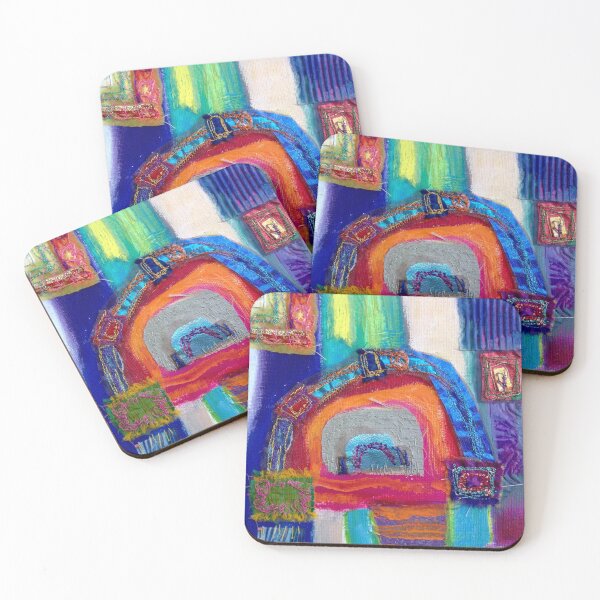 Item preview, Audaz abstracto en azul, rosa y naranja designed and sold by Claire Cooper-Walsh.