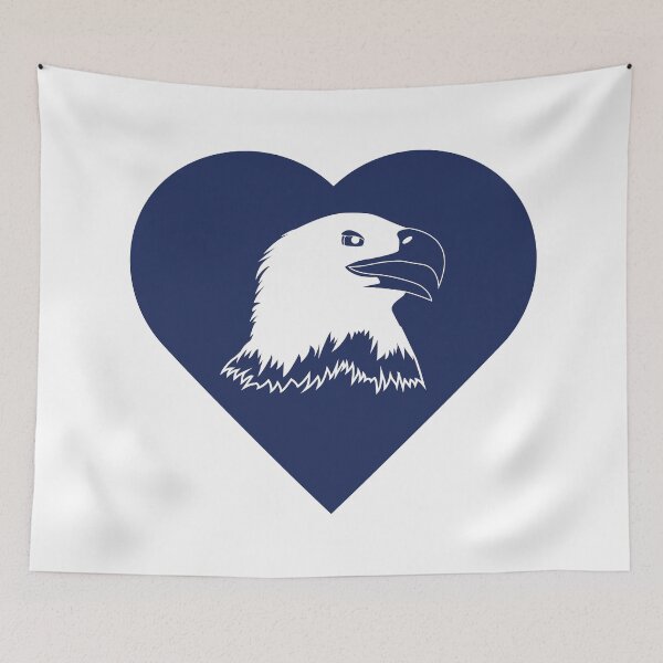 Item preview, Eagle Mascot Cares Navy designed and sold by cmd-art.