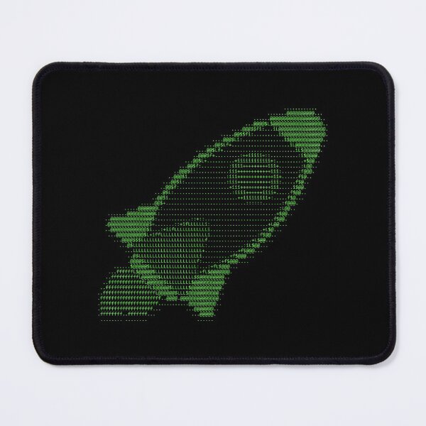 Item preview, Rocket emoji Ascii Art designed and sold by CodingStore  ★★★★★.