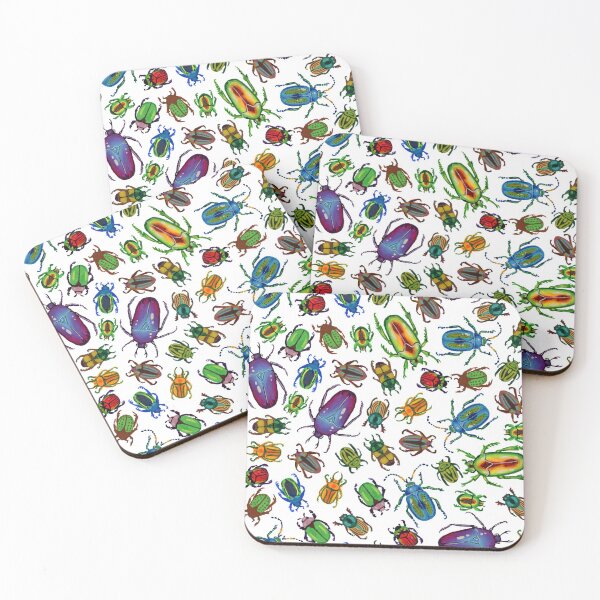 Item preview, All Beetles Big and Small in Gouache designed and sold by paintedpansy.