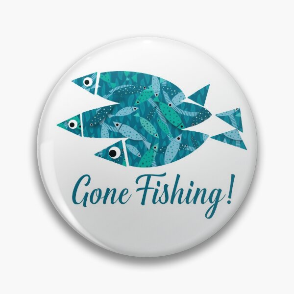 Item preview, Gone Fishing Swimming Fish Pattern designed and sold by Playful Pixel Designs.