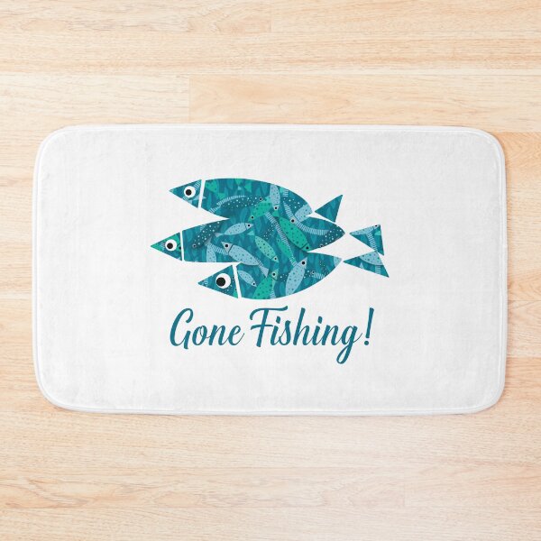 Item preview, Gone Fishing Swimming Fish Pattern designed and sold by Playful Pixel Designs.