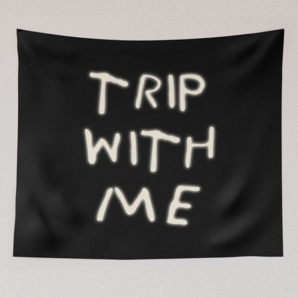 Item preview, Trip With Me Glowing Text - aesthetic designed and sold by itisjakob.