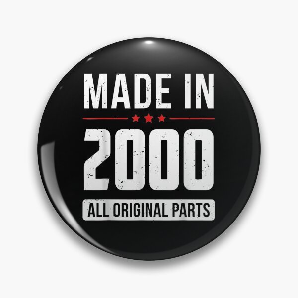 Item preview, Made In 2000 - All Original Parts - Born In Year Birthday T-Shirt designed and sold by shop   luisant.