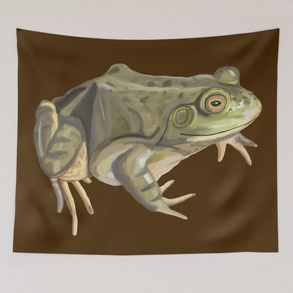Item preview, American Bullfrog Watercolor designed and sold by Deborah Camp.