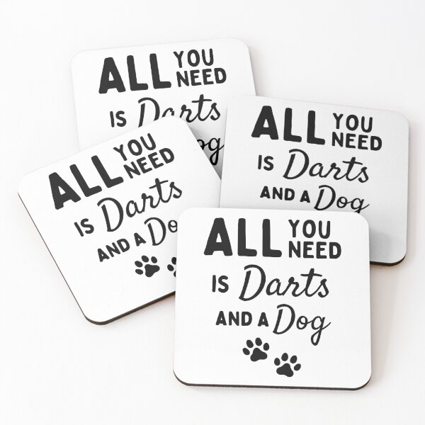Item preview, All you need is darts and a dog designed and sold by TheGreenGoat.