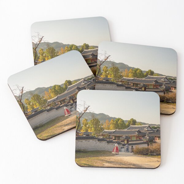 Item preview, Women in hanboks walking at Gyeongbokgung Palace, Seoul, South Korea designed and sold by SnapTPhotograph.