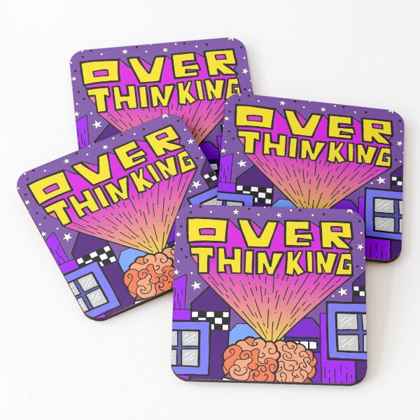 Item preview, OVERTHINKING PERSON DOODLE designed and sold by dedesuperman.