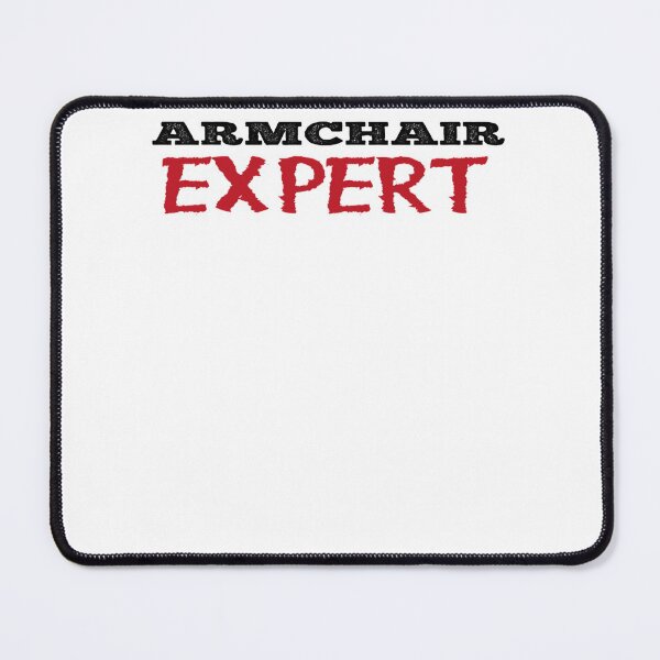 Item preview, Graphic Armchair Portrait Art Expert Black Text Premium Arts designed and sold by MonicaPadmanArt.