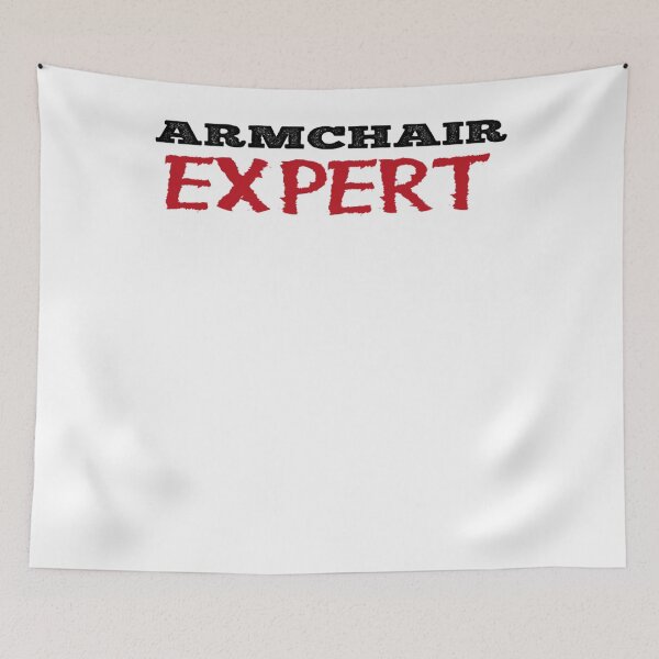 Item preview, Graphic Armchair Portrait Art Expert Black Text Premium Arts designed and sold by MonicaPadmanArt.