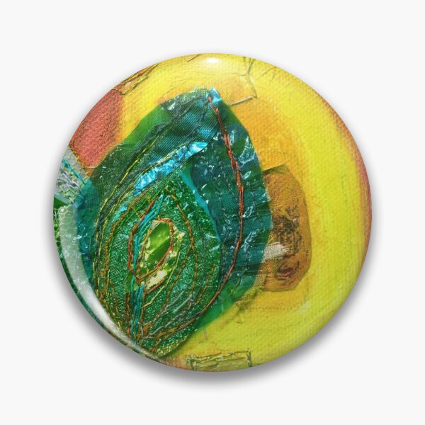 Item preview, colourful abstract in yellow, blue, green and orange designed and sold by Claire Cooper-Walsh.