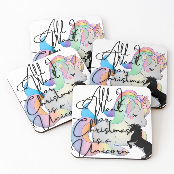Item preview, All I want for christmas is a unicorn designed and sold by S-S16.