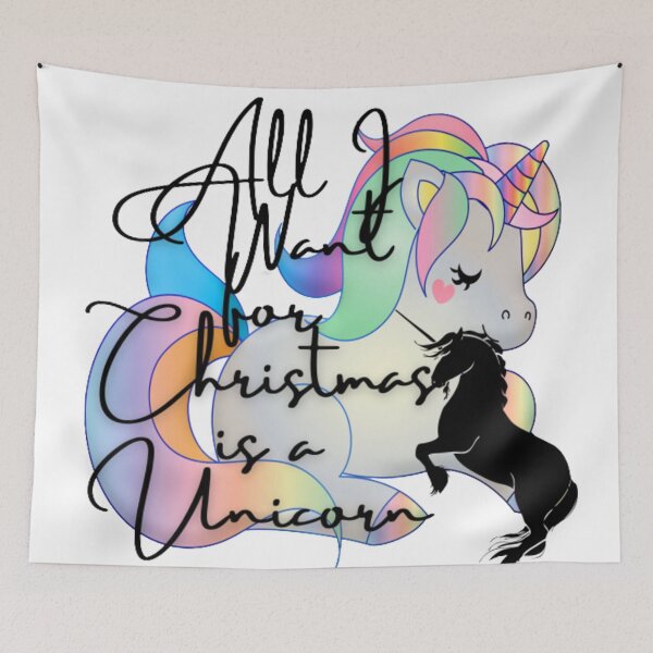 Item preview, All I want for christmas is a unicorn designed and sold by S-S16.