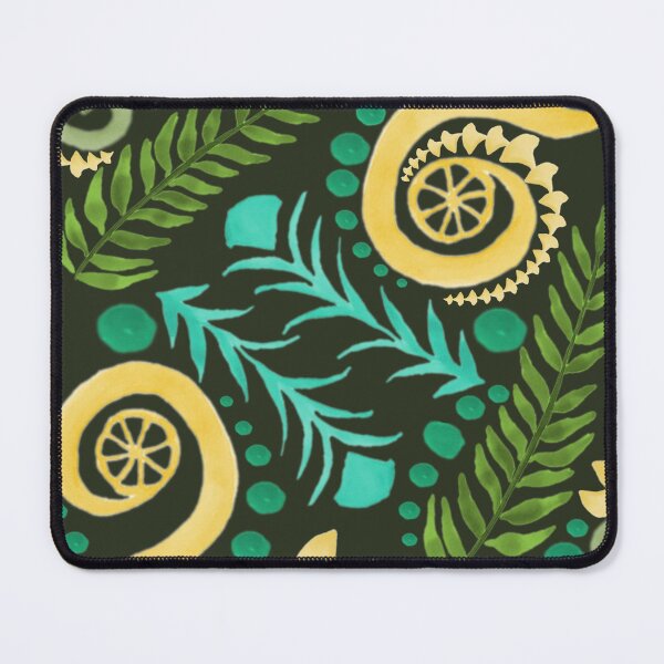 Item preview, Watercolor Botanical Motifs - Greens, Blues and Yellows designed and sold by PaintInTheNight.