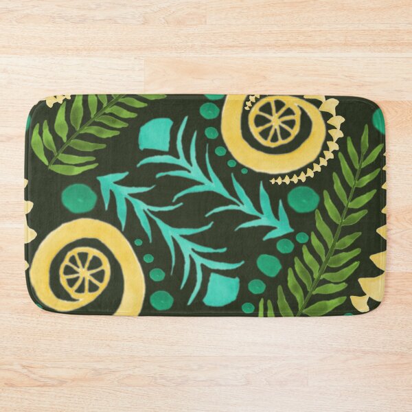 Item preview, Watercolor Botanical Motifs - Greens, Blues and Yellows designed and sold by PaintInTheNight.