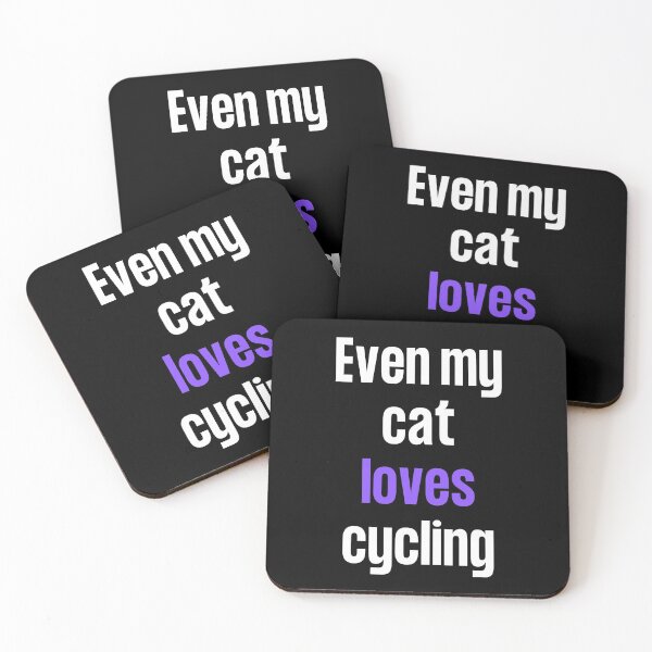 Item preview, Even my cat loves cycling designed and sold by TheGreenGoat.