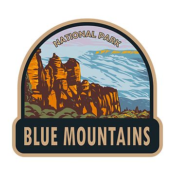 Artwork thumbnail, Blue Mountains National Park Australia Three Sisters by KrisSidDesigns