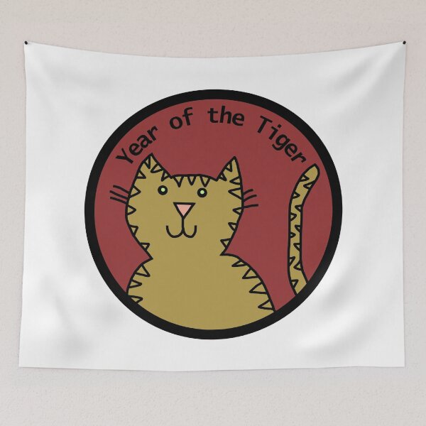 Item preview, Born Year of the Tiger Cute Big Cats designed and sold by ellenhenry.