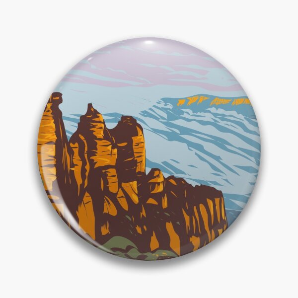 Item preview, Blue Mountains National Park Australia Three Sisters Vintage designed and sold by KrisSidDesigns.