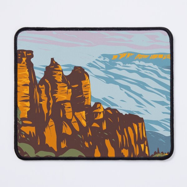 Item preview, Blue Mountains National Park Australia Three Sisters Vintage designed and sold by KrisSidDesigns.