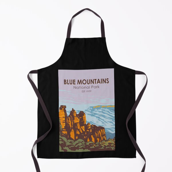 Item preview, Blue Mountains National Park Australia Three Sisters Vintage designed and sold by KrisSidDesigns.