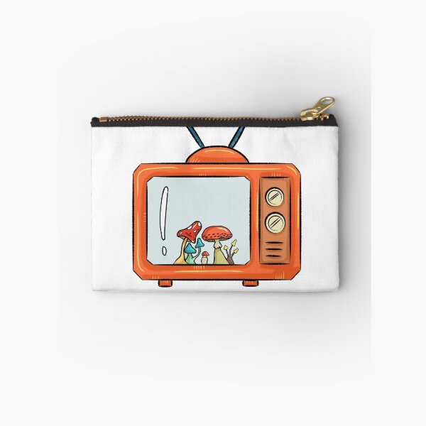 Item preview, Vintage TV with mushrooms  designed and sold by booboosarts.