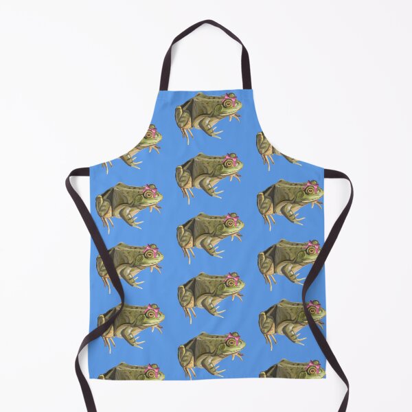 Item preview, Girly American Bullfrog with Pink Bow designed and sold by Deborah Camp.