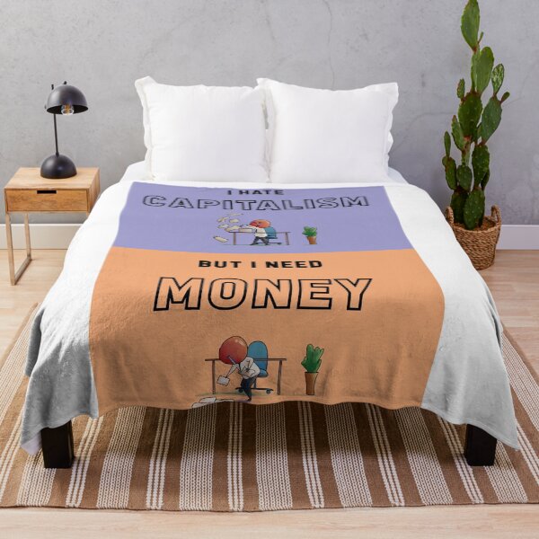 Item preview, I hate capitalism, but i need money t-shirt designed and sold by croscreates.
