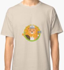 Wikinger Löwe mit Kreis Classic T-Shirt