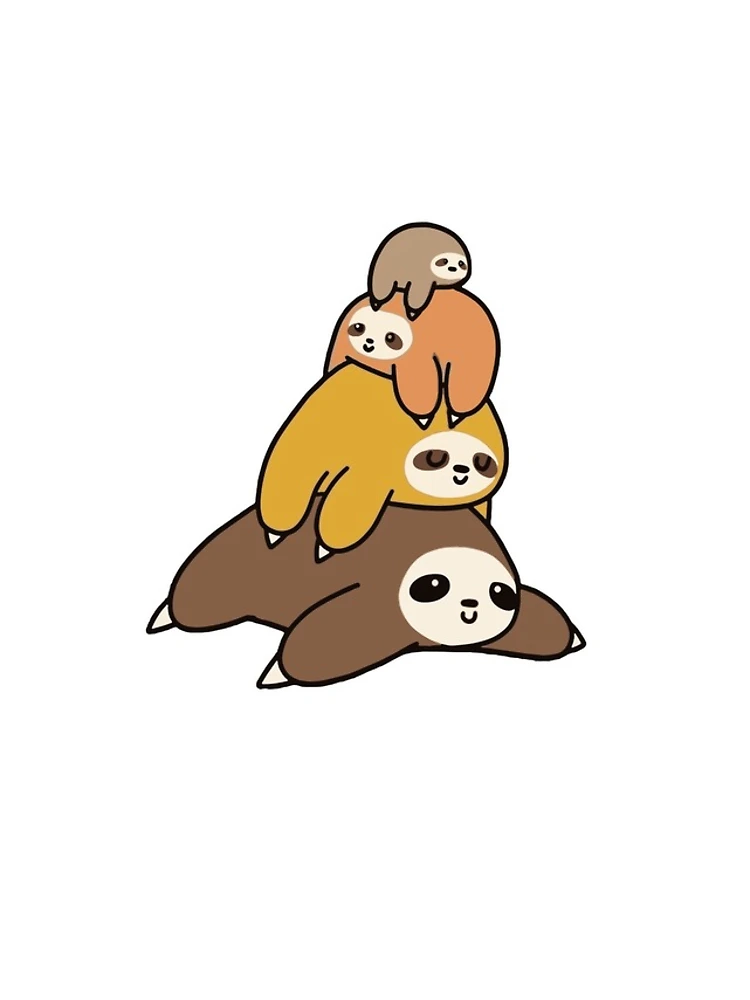 Thumbnail 4 of 4, iPhone Case, Sloth Stack designed and sold by MR NEO.