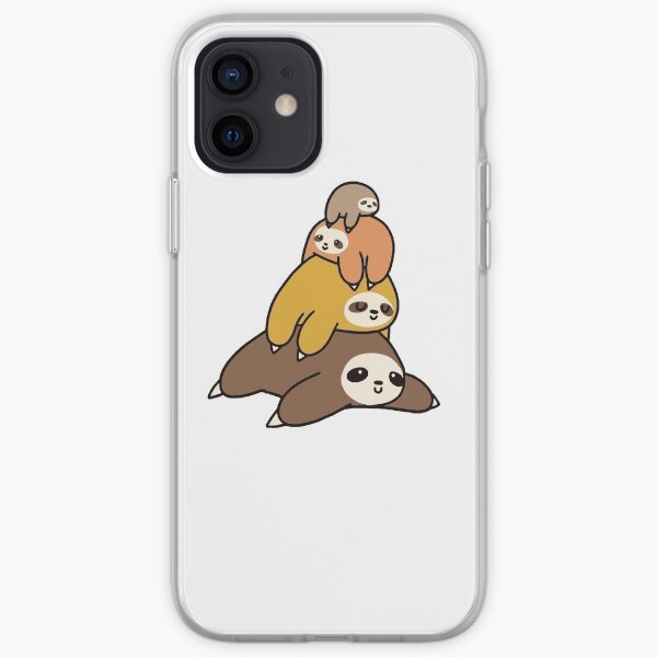 Sloth Stack iPhone Soft Case