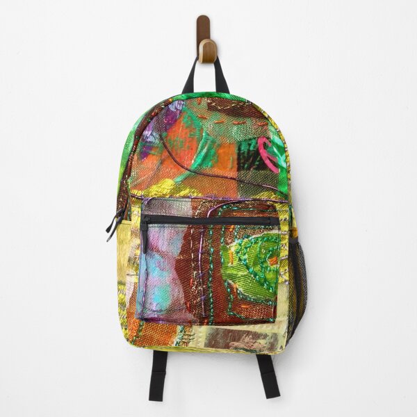 Item preview, multi-coloured abstract, yellow, green, red designed and sold by Claire Cooper-Walsh.