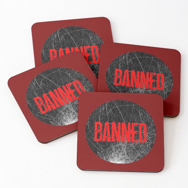 Item preview, Banned Retro VHS Sticker designed and sold by wildeyemovies.