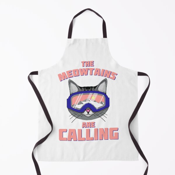 Item preview, The Meowtains are Calling Funny Ski Cat designed and sold by dass-art.
