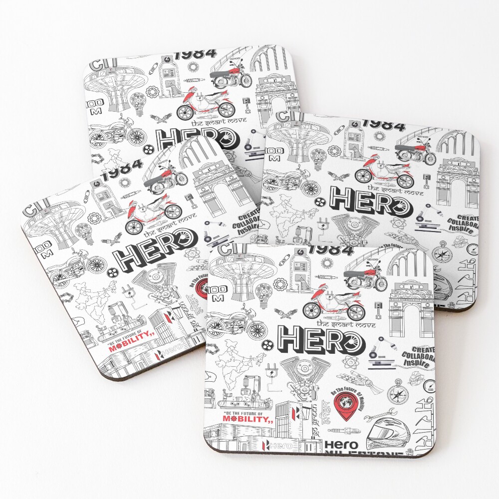 Item preview, Coasters (Set of 4) designed and sold by Rococodesigns.