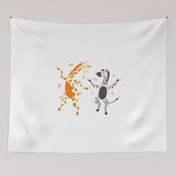 Item preview, Animals Lovers : Dancing Zebra And Giraffe designed and sold by MoaaStore.