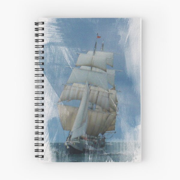 Item preview, Sailing Tall Ship, Vessel , WATERCOLOR Painting designed and sold by Dingy Designs.