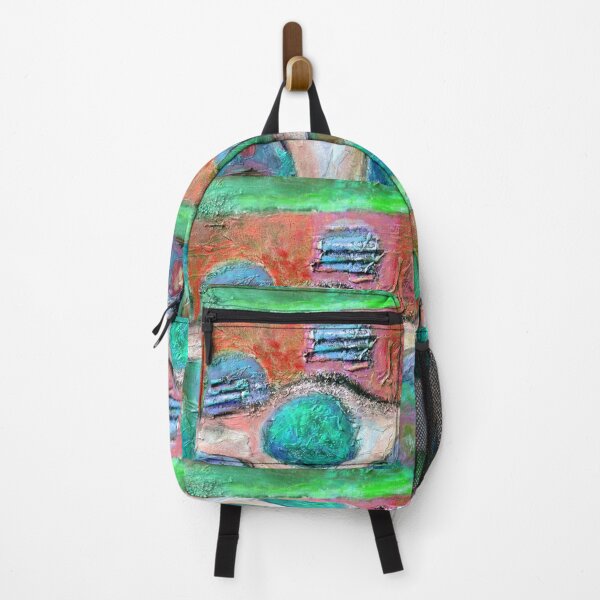 Item preview, abstract in green, pink and turquoise designed and sold by Claire Cooper-Walsh.
