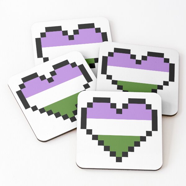 Item preview, Genderqueer Pride Heart #2 designed and sold by NovotnyDesigns.