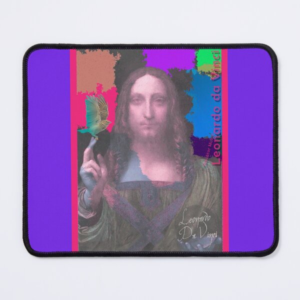 Item preview, Leonardo Da Vinci's Salvator Mundi and Lark Bird (Pop Art by ACCI) designed and sold by VanyssaGraphics.