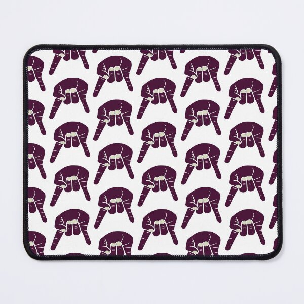 Item preview, Horns Down - maroon/white - small designed and sold by CFB-Art.