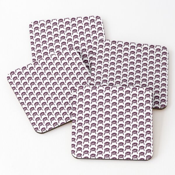 Item preview, Horns Down - maroon/white - small designed and sold by CFB-Art.