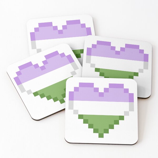 Item preview, Genderqueer Pride Heart #3 designed and sold by NovotnyDesigns.