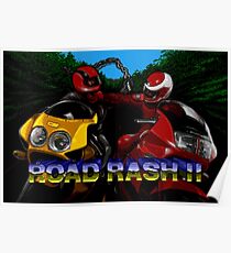 Road Rash 2 (Genesis Title Screen) Poster