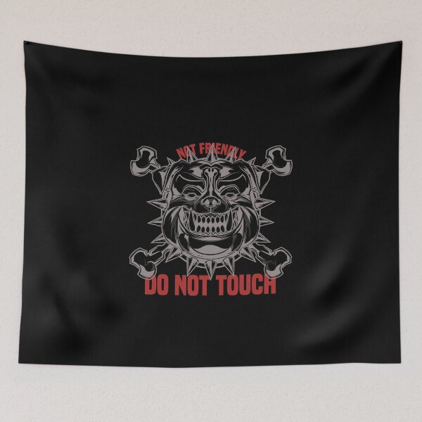 Item preview, Not Friendly Do Not Touch-new one of sticker and shirt designed and sold by RIDA LOUCHACHHA.