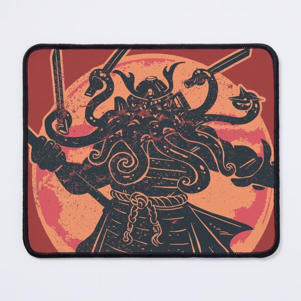 Item preview, Distressed Retro Japanese Anime Cthulhu Samurai Occult God designed and sold by MasterArtsman.