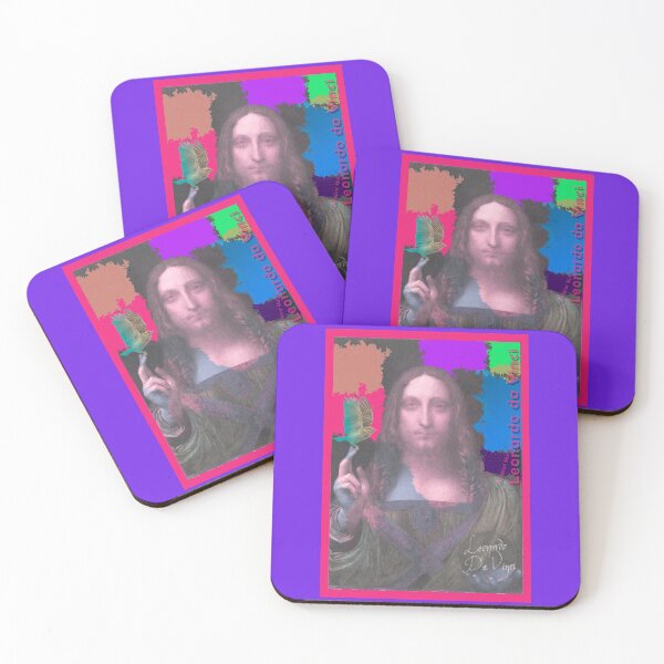 Item preview, Leonardo Da Vinci's Salvator Mundi and Lark Bird (Pop Art by ACCI) designed and sold by VanyssaGraphics.
