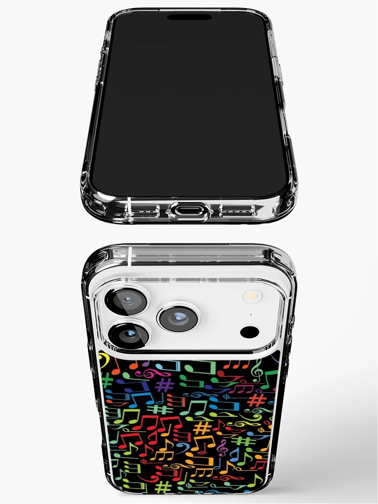 Thumbnail 3 of 5, iPhone Case, Music Lover Notes Glow Pattern designed and sold by Valid-Patterns.