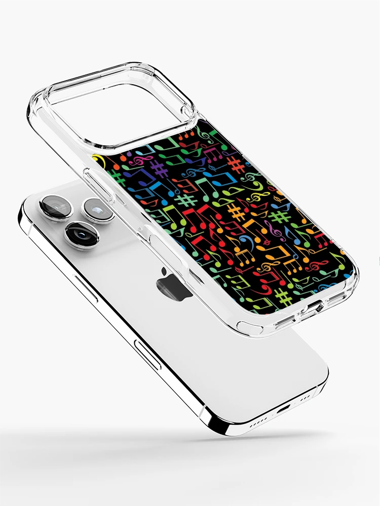 Thumbnail 2 of 5, iPhone Case, Music Lover Notes Glow Pattern designed and sold by Valid-Patterns.